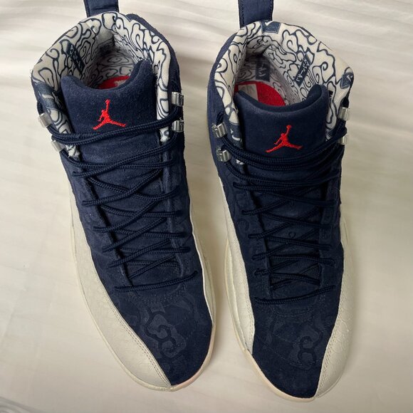 Men's Nike Air Jordan 12 International Flight Retro Blue BV8016-445 Size 11 - Picture 2 of 16